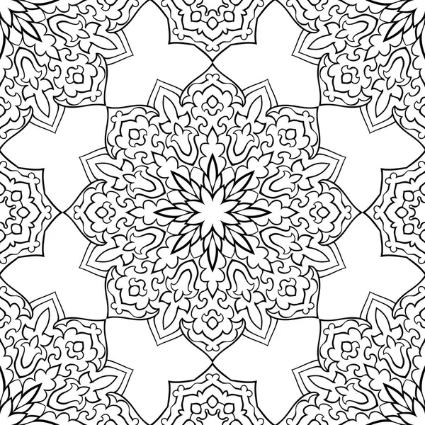 Abstracte patroon van mandala 's. — Stockvector