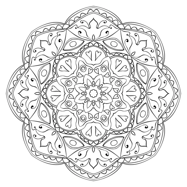 ベクトル マンダラ塗り絵の. — ストックベクター © matorinni #85847576