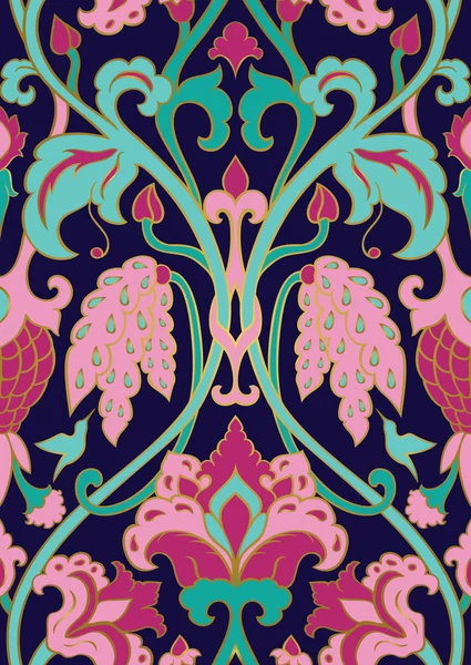 Patrón floral para papel pintado . — Archivo Imágenes Vectoriales
