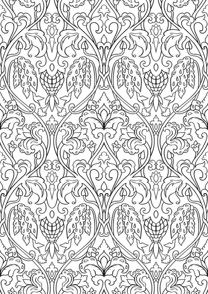 Motif floral pour papier peint . — Image vectorielle