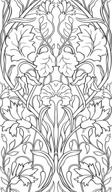 Çiçek desenli duvar kağıdı için.