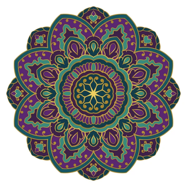 Mandala abstrait oriental . — Image vectorielle