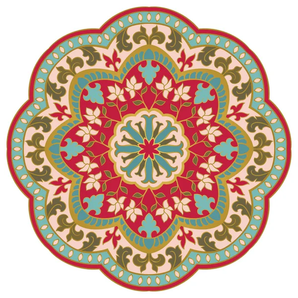 Mandala floral ornemental. — Image vectorielle