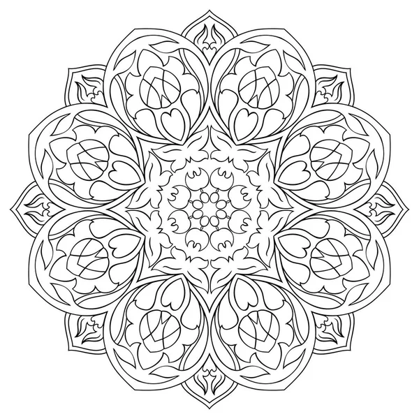 Mandala astratto ornamentale . — Vettoriale Stock