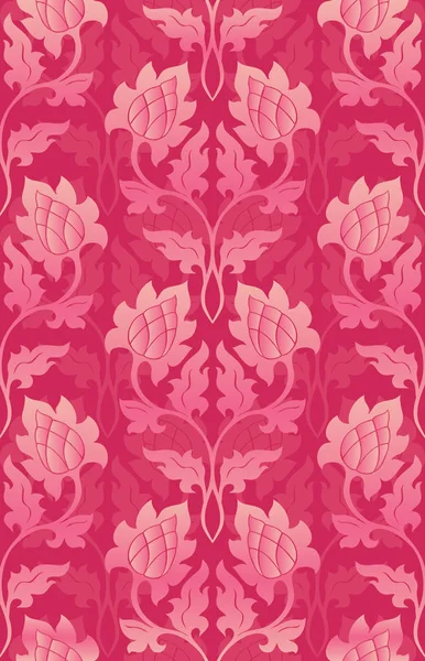 Patrón floral rosa . — Archivo Imágenes Vectoriales
