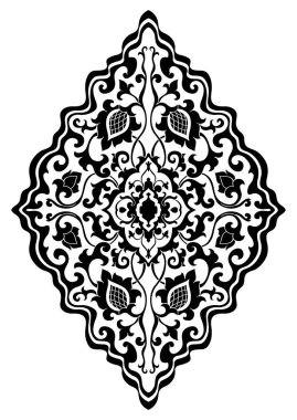 Tasarım için çiçek madalyon. 