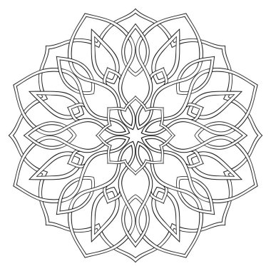 basit geometrik mandala.