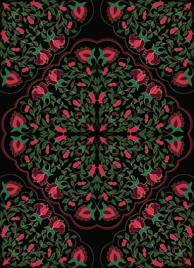 renkli çiçek süsleme. 