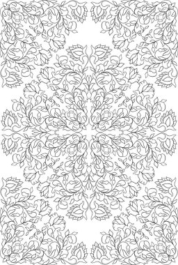 Telkari çiçek desenli.