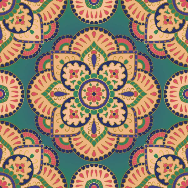 Oriental motif coloré . — Image vectorielle