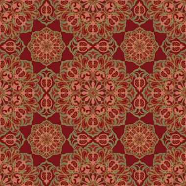 Nar ile çiçek desenli. 