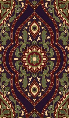 oryantal çiçek desenli.