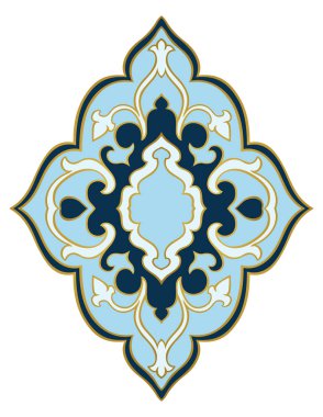 Tasarım için mavi madalyon. 
