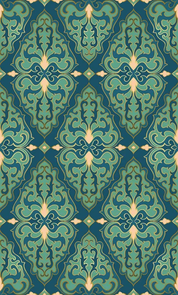 Ornement oriental turquoise . — Image vectorielle