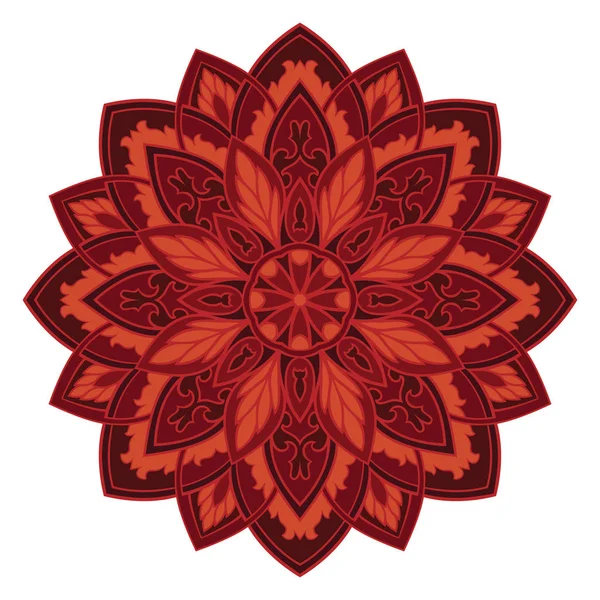 Mandala abstrait vectoriel . — Image vectorielle