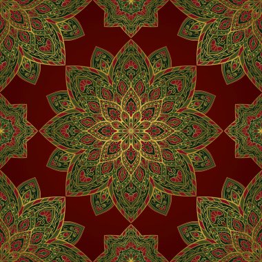 Oryantal renkli desen. 