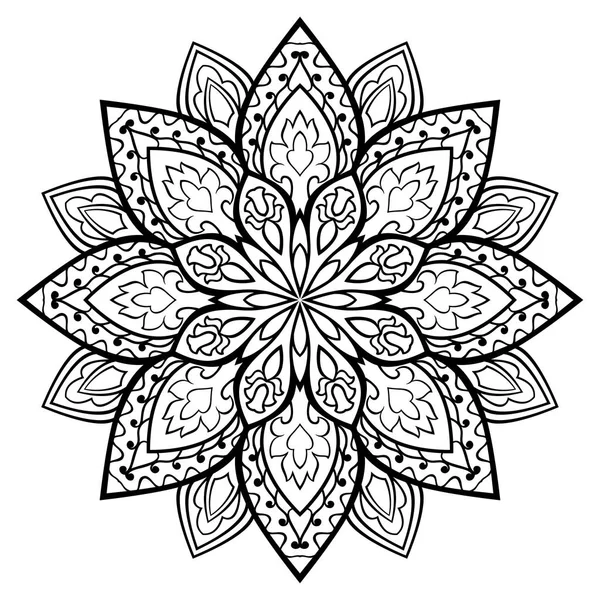 Orientalisches einfaches Mandala. — Stockvektor