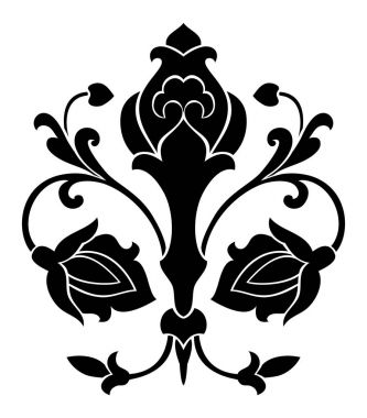 çiçek tasarım öğeleri.