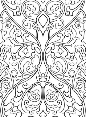 Pattern with flowers for wallpaper. clipart