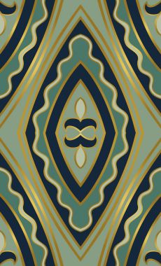 Yeşil geometrik desen.