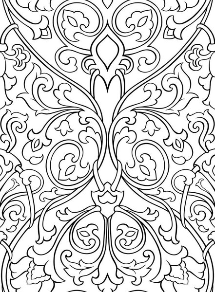 Pattern with flowers for wallpaper.