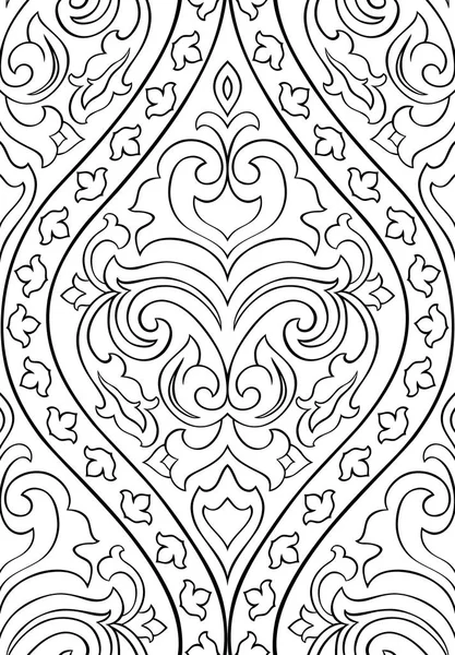 Patroon met arabesque voor behang. — Stockvector