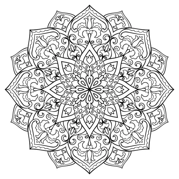 Mandala de filigrana ornamental . — Archivo Imágenes Vectoriales