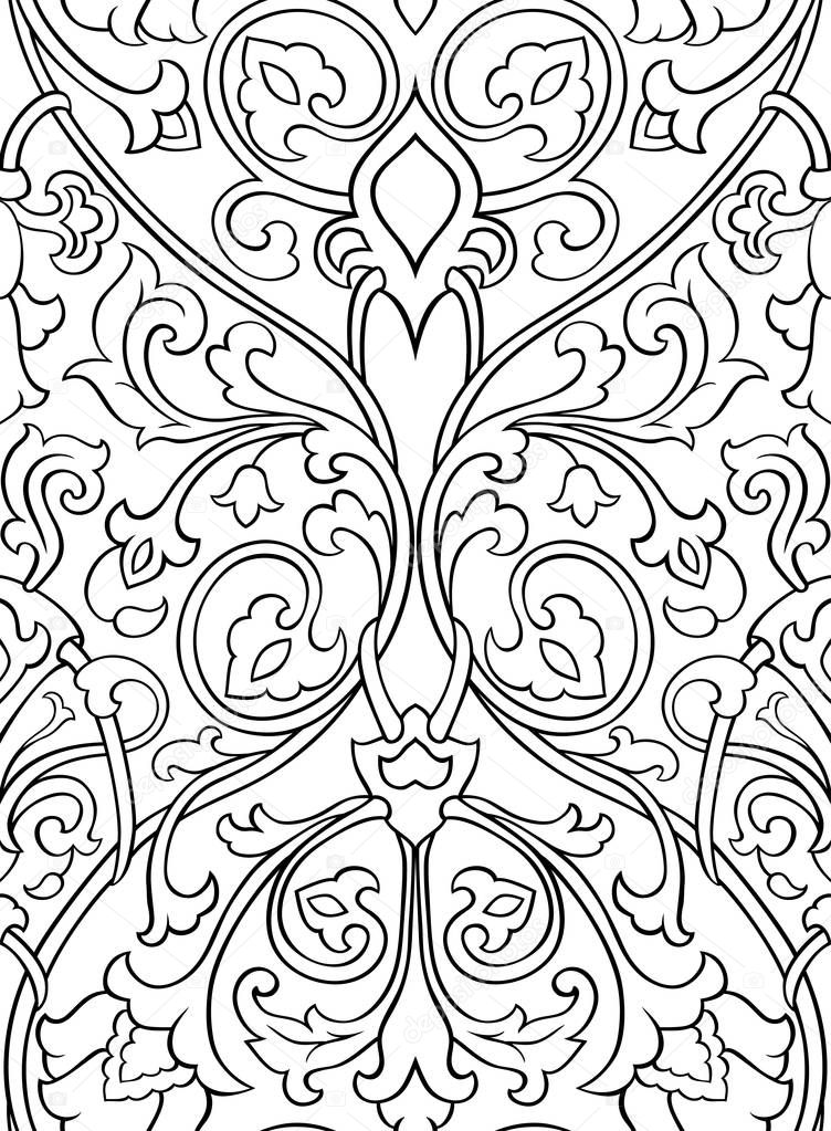 Pattern with flowers for wallpaper.