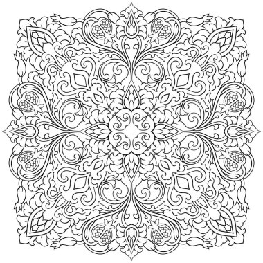 çiçek tasarım öğesi. 