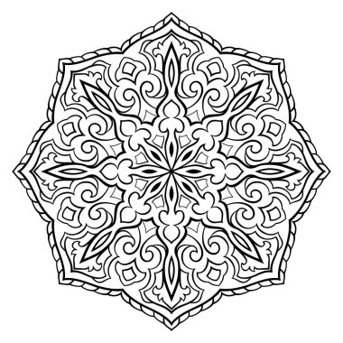 Oryantal soyut mandala.