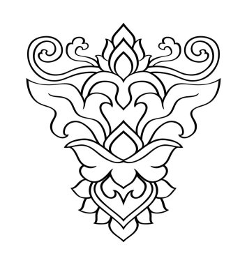 Ortaçağ soyut tasarım ögesi.