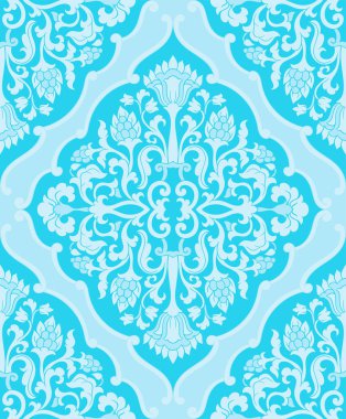 mavi çiçek deseni.