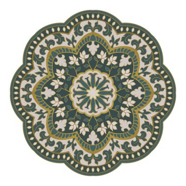 Vektör oryantal mandala.