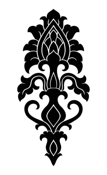Elemento medieval de diseño negro . — Archivo Imágenes Vectoriales