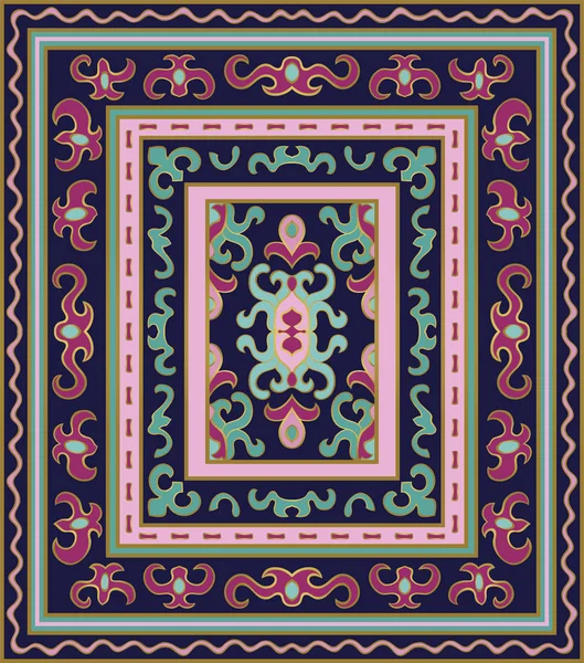 Modèle coloré pour tapis abstrait . — Image vectorielle