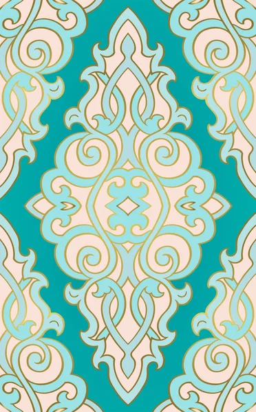 Ornamento abstracto turquesa — Archivo Imágenes Vectoriales
