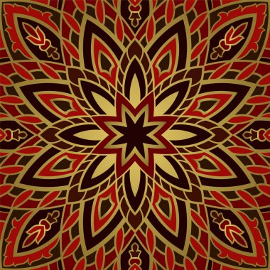 Mandala ile soyut desen. 