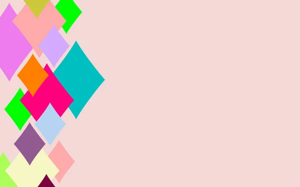 Graphic Colorful Isolated Rhombuses Soft Background Elegant Soft Abstract Illustration — Stock Photo, Image