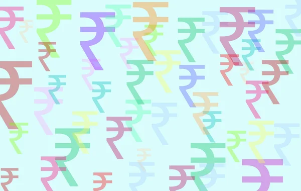 Indiaas Roepie Symbool Valuta Inr Muntteken Grafiek Geïsoleerd Van Wettig — Stockfoto