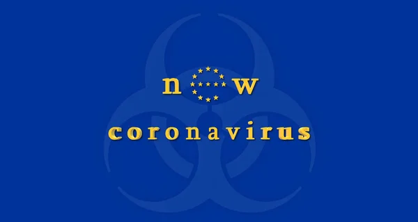 Incidents Analysis Europe 2019 Ncov Wuhan Coronavirus Colors Flag Stars — Stock Photo, Image