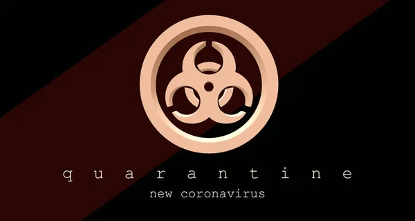 Quarantaine 2019 Ncov Wuhan Coronavirus Éclosion Virale Illustration Avec Symbole — Photo
