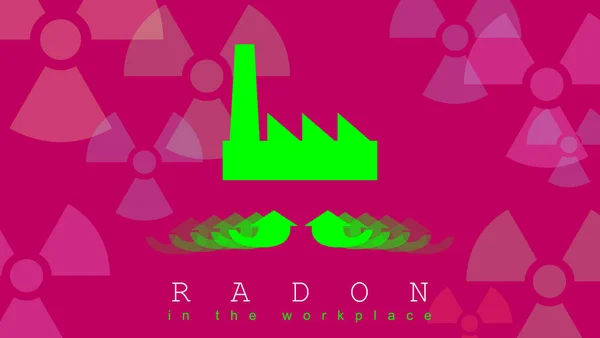 Radon Egy Szennyező Anyag Amely Világszerte Befolyásolja Beltéri Levegő Minőségét — Stock Fotó