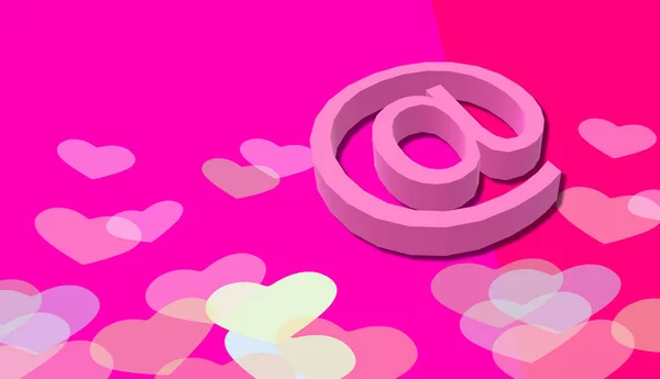 Πινακίδα Επικοινωνία Γραφικό Ροζ Και Λιλά Χρώματα Απεικόνιση Πολύχρωμο Σχέδιο — Φωτογραφία Αρχείου