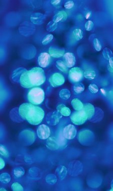abstract winter blue colorful blur lights festive holiday backgr