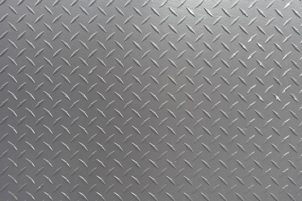 White silver industrial wall diamond steel pattern background — Stock Photo, Image