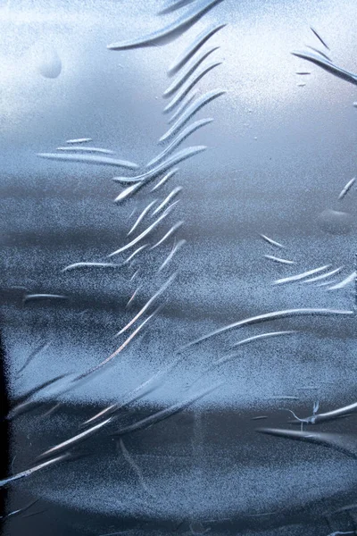 Nierównomiernie Pomarszczony Srebrny Niebieski Spray Pomalowany Efekt Plakatu Papieru Ściennego — Zdjęcie stockowe
