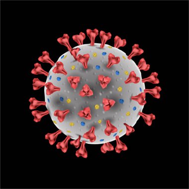 2019 yeni virüs pandemik vektörü Coronavirus covid19 vektör sanatı kırmızı gri turuncu mavi