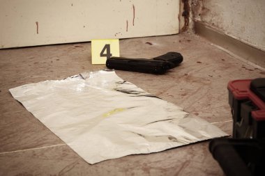 Koku izini sürmek-in tabanca sapı toplama hazırlamak