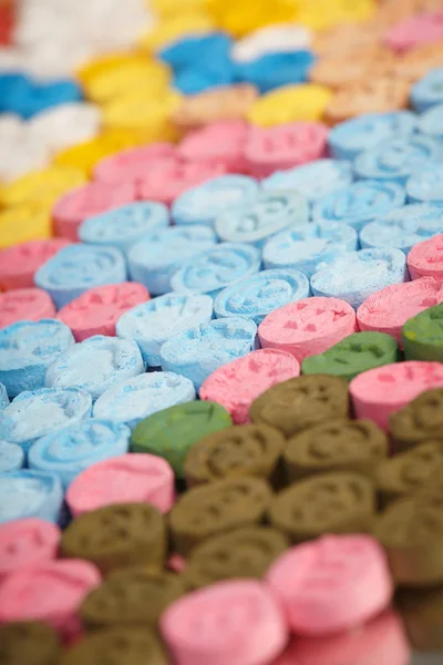 Detail Pills Mdma Extasy Distributed Drug Dealer Seized Legal Authority — Stock Photo, Image