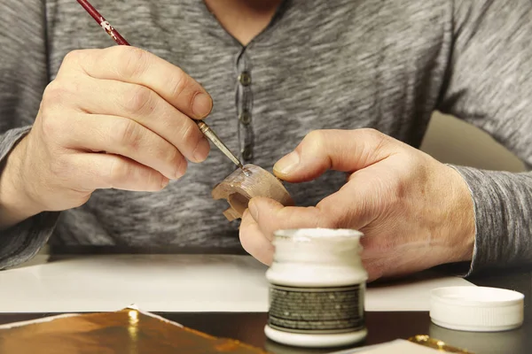金細工の芸術 カバーするためのアートオベルトの準備 — ストック写真